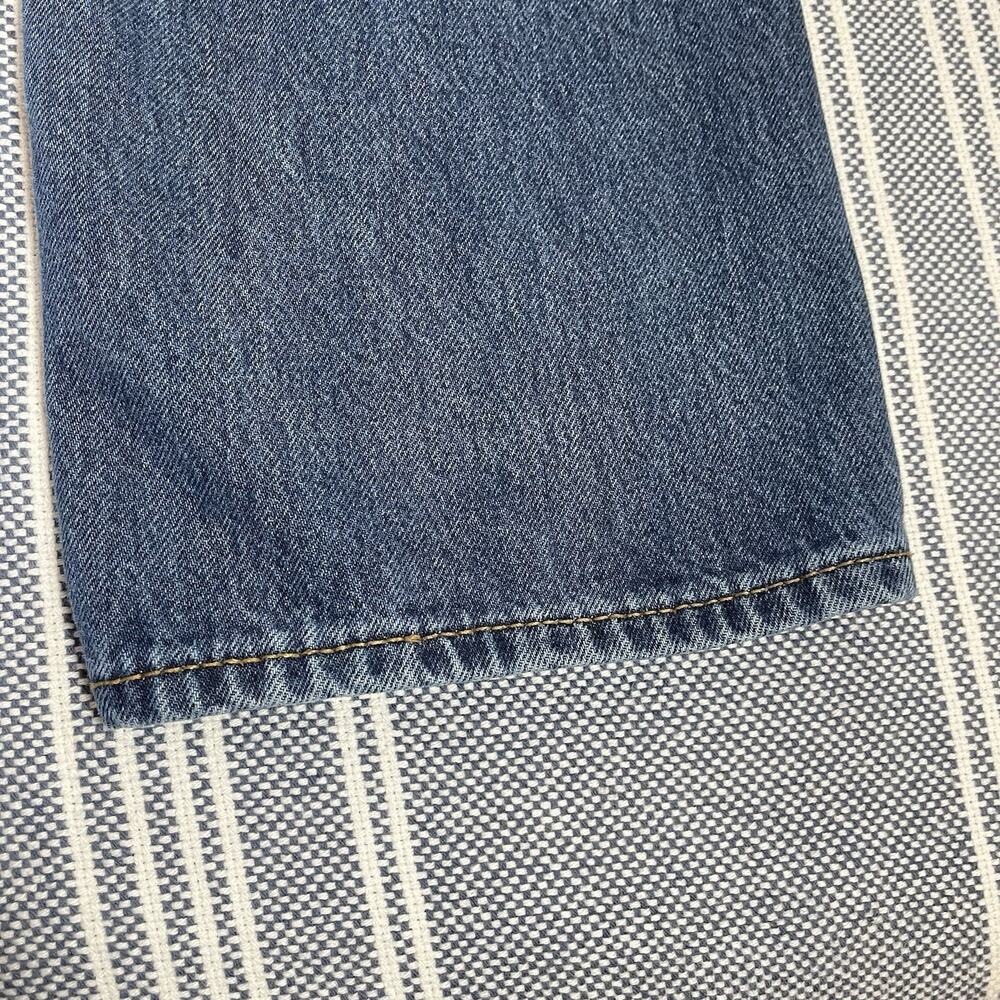 H&M & Denim Blue Jeans Men's 33 (Fits 34x32) Button Fly All Cotton Straight Leg - Picture 5 of 8